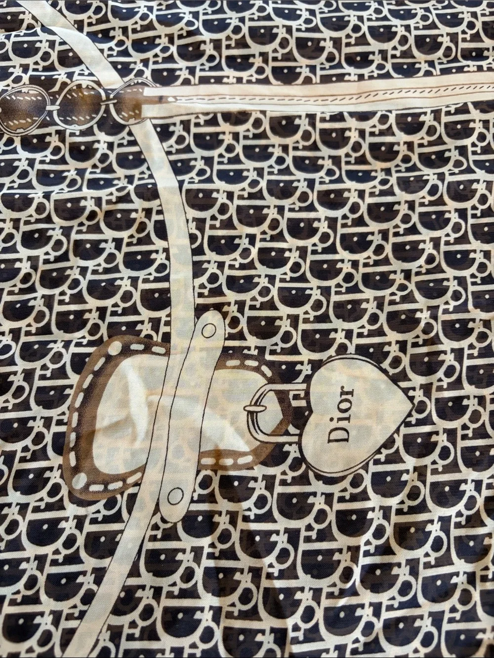 “Dior” Vintage Monogram Scarf